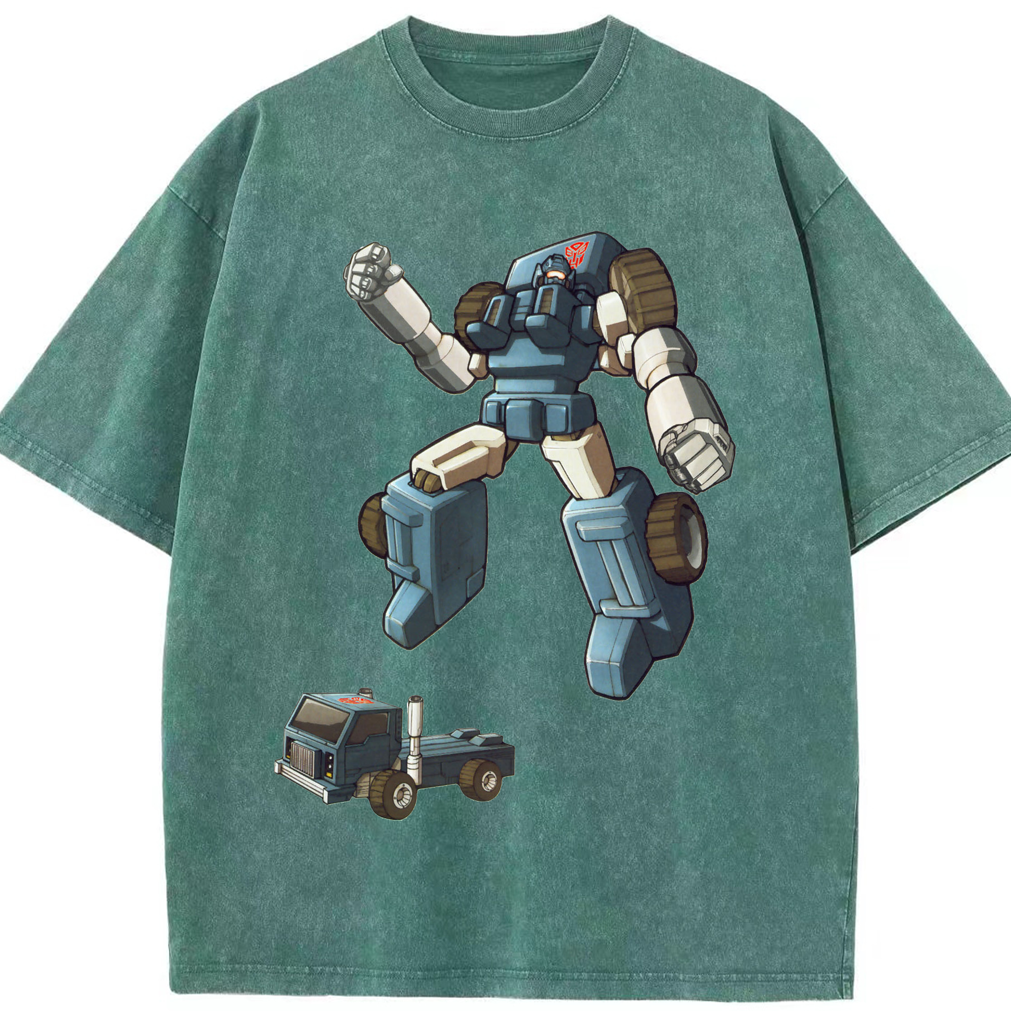 （画像用）  綿100% ヴィンテージ風 半袖Tシャツ（フロントプリント）